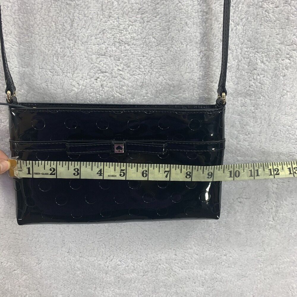 Kate Spade Crossbody Shoulder Purse Camellia Street Amy Patent Leather Black COA - Picture 14 of 16
